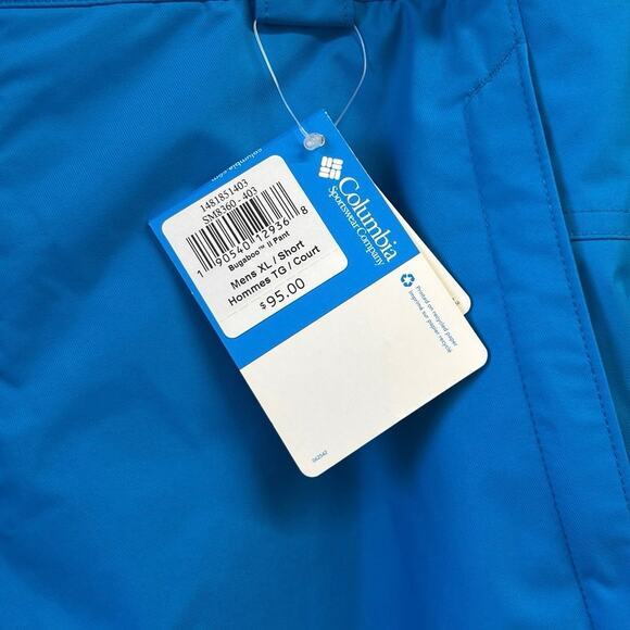 Columbia Men’s Bugaboo Insulated Waterproof Ski Snow Pants NWT Blue XL Short - Picture 4 of 12